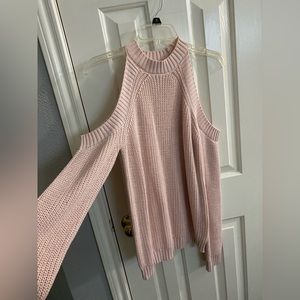 NWOT F21 Light Pink Could Shoulder Sweater MUST BUNDLE
